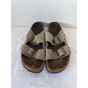 Birkenstock Arizona Soft Footbed Taupe Suede Size 41